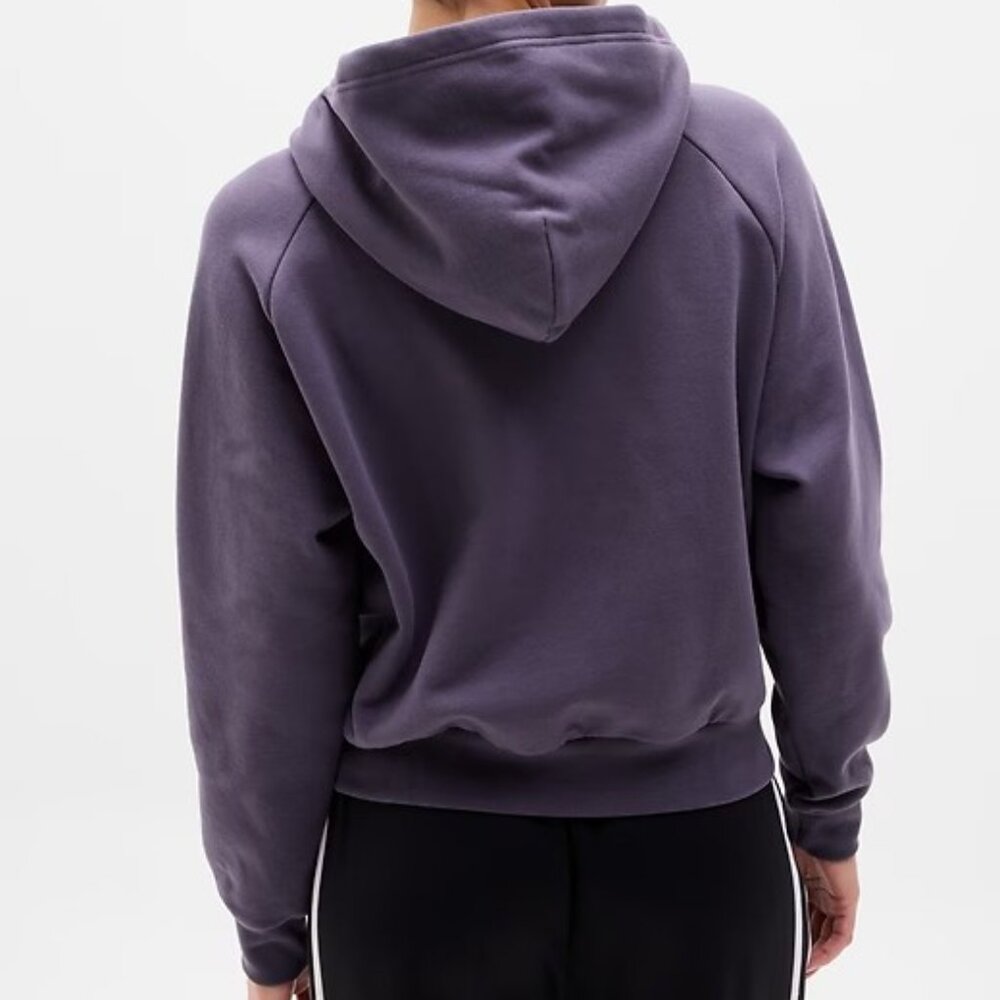 ATHLETA Forever Fleece 1/2 Zip Hoodie Size L NEW NWT Sweatshirt Twilight Purple - Picture 2 of 15